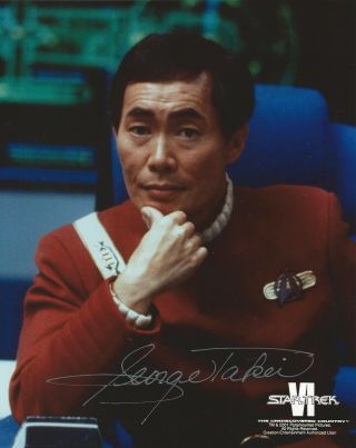 George Takei Signed Star Trek Vi The Undiscovered Country Sulu 8x10 Photo 2