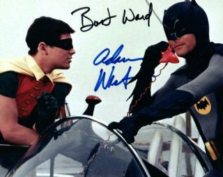 Adam West Burt Ward Signed 8x10 Picture Photo Autographed With