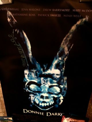 Donnie Darko 27 X 40 Movie Poster Signed By James Duval; Frank The Bunny