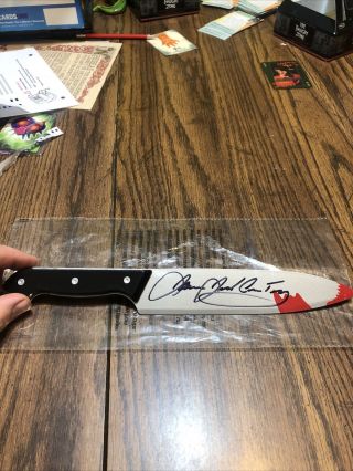 James Jude Courtney Signed Plastic Knife The Shape Michael Myers Halloween 2018
