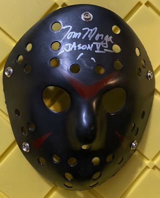 Tom Morga Signed Jason Voorhees Mask.  Friday The 13th.  Beckett Bas.  F13