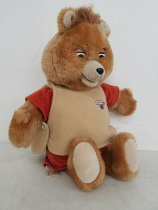 Vintage Teddy Ruxpin 1985 World Of Wonder Wow Talking Bear