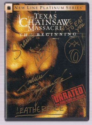 Andrew Bryniarski Texas Chainsaw Massacre Signed Dvd Signed Twice Leatherface
