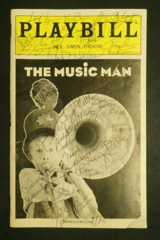 The Music Man Cast Hand Signed Autographed Playbill