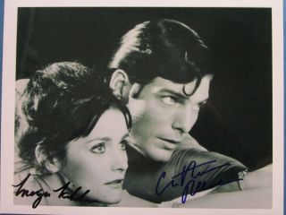 Christopher Reeve Margot Kidder Superman Find Hand Signed Photo