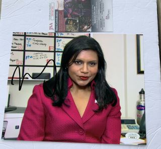 Mindy Kaling Signed 8x10 Photo Autographed Jsa The Office Kelly Kapoor