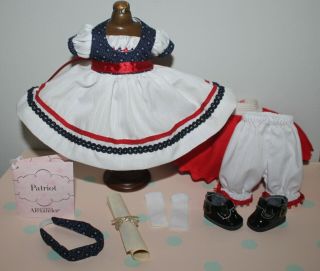 8 " Madame Alexander Red White Blue Dress Set Tagged Patriot With Song - - Flaw