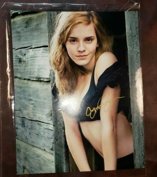 8x10 Photo Signed Emma Watson Harry Potter Beauty And The Beast Autographed