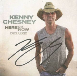 Kenny Chesney Autographed Here And Now Deluxe Edition Cd 1
