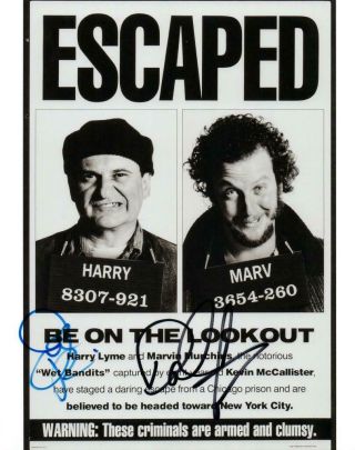 Daniel Stern Joe Pesci Autographed 8x10 Picture Signed Photo And