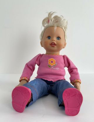 Fisher Price Little Mommy Baby Knows Baby Doll Bilingual 16” 3