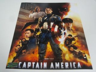 Chris Evans Captain America Autographed 8x10 Photo Certified