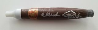 Cheech And Chong Signed Fake Blunt Cigar Tommy Marin Joint Cannibis Legends Rad