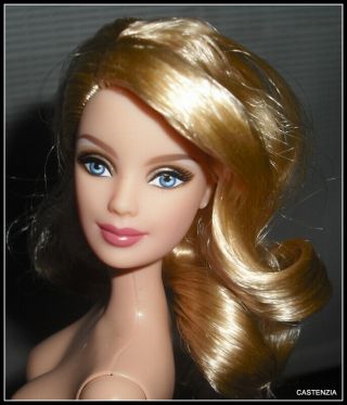 Nude Barbie Mattel 2010 Model Muse Blonde Blue Eyes Holiday Mackie Doll For Ooak