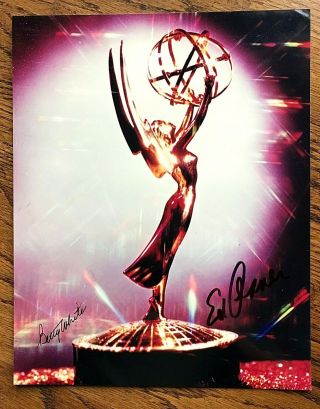 Betty White And Ed Asner 8 X 10 Signed Emmy Award Photo Mary Tyler Moore Show
