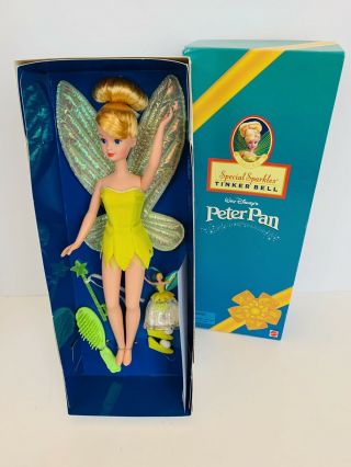 Mattel 1998 Special Sparkles Tinker Bell Doll Walt Disney ' s Peter Pan 2
