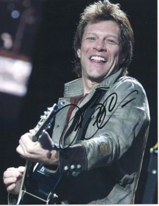 Jon Bon Jovi Autograph Photo Hand Sign - Singer,  Musician,  Songwriter,  Actor