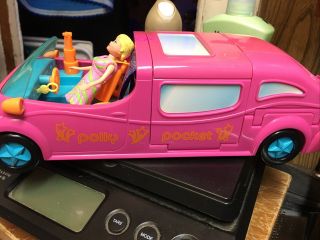 Polly Pocket Pollywood Pink Limo - Scene Car 2005 Mattel One Doll Collectible