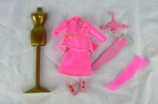 Vtg 70s Topper Dawn Doll Outfit Strawberry Sundae Pink Suit 726