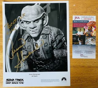 Armin Shimerman Signed Autographed 8x10 Photo Jsa Certified Star Trek Quark