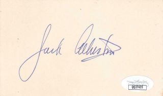 Jack Albertson D 1981 Signed 3x5 Index Card Actor/chico And The Man Jsa Qq27435