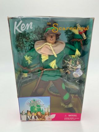 Box Damage,  Mattel Barbie Ken As Scarecrow,  Wizard Of Oz,  1999