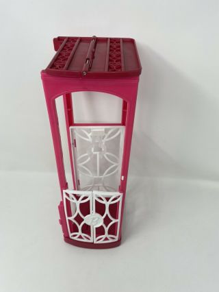 BARBIE DREAM HOUSE ELEVATOR 2015 REPLACEMENT PART DOLL HOLDER PINK WHITE MATTEL 2