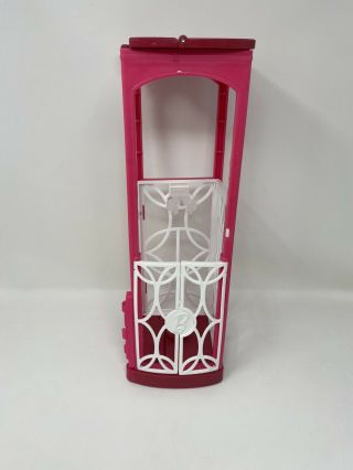 BARBIE DREAM HOUSE ELEVATOR 2015 REPLACEMENT PART DOLL HOLDER PINK WHITE MATTEL 3
