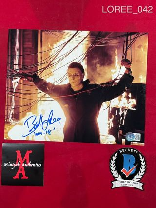Brad Loree Autographed Signed 8x10 Photo Michael Myers Halloween Beckett