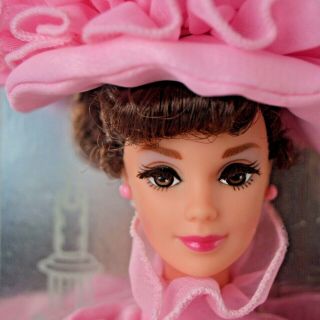 Barbie As Eliza Doolittle In My Fair Lady Pink Organza Gown