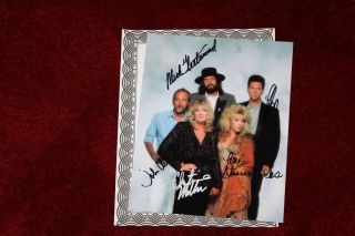 Fleetwood Mac Color Photograph Handsigned 8 X 10,  With