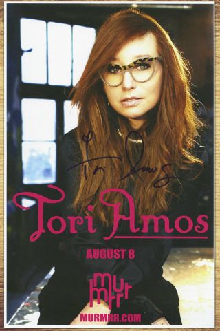 Tori Amos Autographed Gig Poster Silent All These Years,  Cornflake Girl