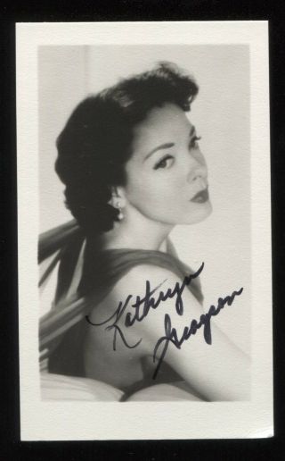 Kathryn Grayson Signed Vintage Photo Autographed Auto Signature