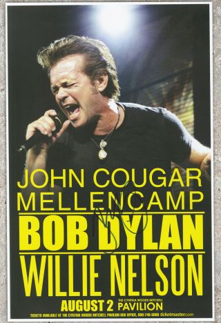 John Cougar Mellencamp Autographed Concert Poster 2009 Hurts So Good