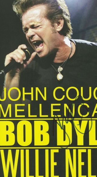 John Cougar Mellencamp autographed concert poster 2009 Hurts So Good 3