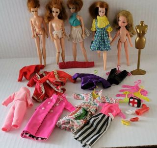 Vintage 1970 Dawn Topper Dolls Clothes Accessories Flaws Toy H11a Mannequin Toy