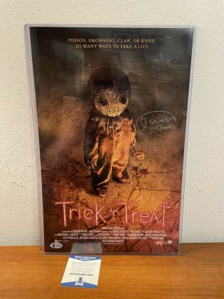 Trick R Treat Authograph Signed Quinn Lord Sam 11 X 17 Poster Bas Beckett