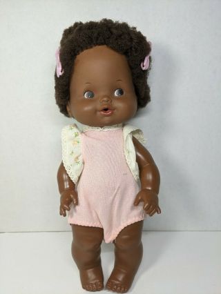 Mattel 1975 Happy Birthday Tender Love African American Black Baby Doll