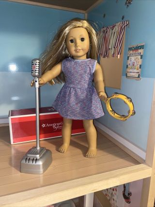 American Girl Historical Melody Microphone And Tambourine