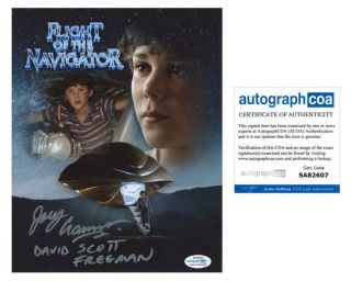 Joey Cramer " Flight Of The Navigator " Autograph Signed 