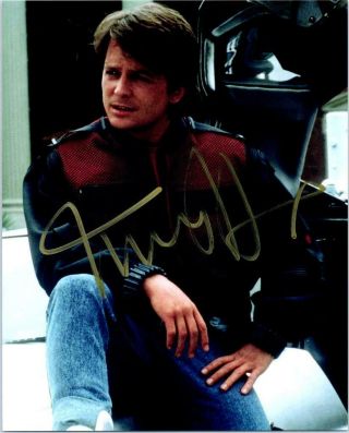 Michael J Fox Autographed Signed 8x10 Photo,
