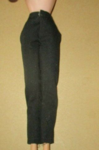 Vintage Mattel Barbie Doll Black Slacks Pak Tagged Pants Htf 1962 - 1963