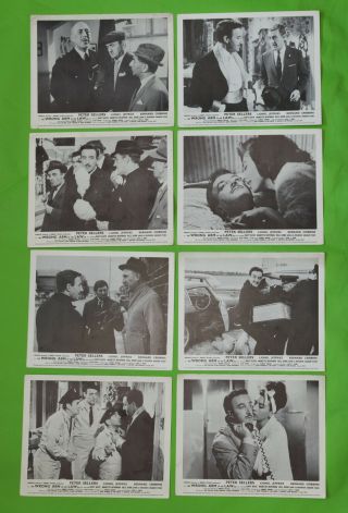 Full Set 8 Uk Lobby Cards 8x10 The Wrong Arm Of The Law 1963 Peter Sellers