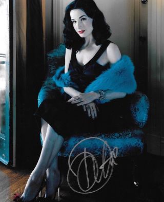 Dita Von Teese Signed Autographed 8x10 Photo Sexy Burlesque 1