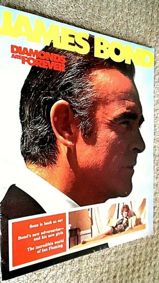 James Bond: Diamonds Are Forever (1971) Cinema Film Movie Souvenir Brochure