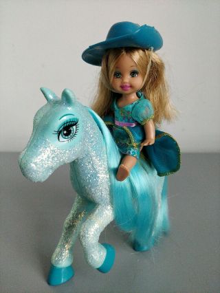 Barbie & The Three Musketeers Mini Musketeer Kelly Doll & Teal Sparkle Pony