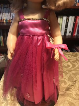 Vintage Terri Lee 16” Untagged Dress Pink Tulle Taffeta Gown Dress - No Doll 2