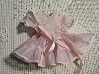 Vintage Tagged Pink Organdy Dress For 16 In.  Terri Lee Doll - No Doll
