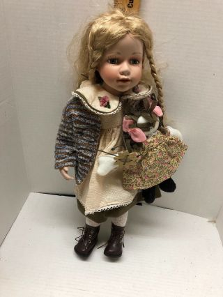 Duck House Heirloom Doll Numbered 1379 Of 5000 Blonde Hair 19inches