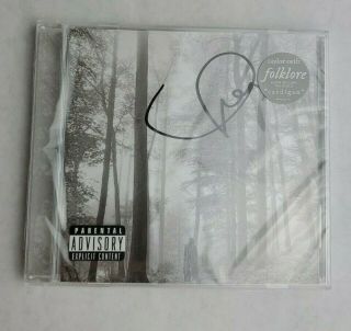 Taylor Swift Signed Folklore Cd Autographed 100 Authentic
